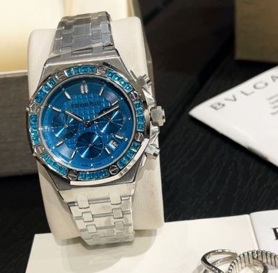 Audemars Piguet Lady 37mm Japan Quartz Movement Blue Dial Watch